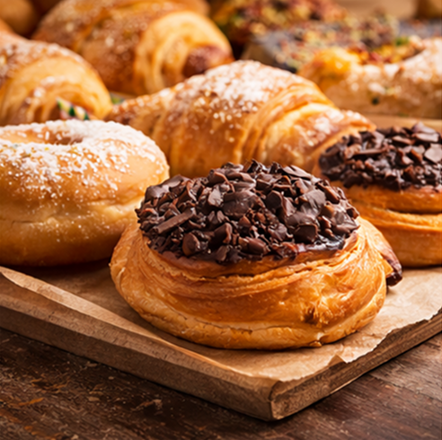 Croissant and coffee